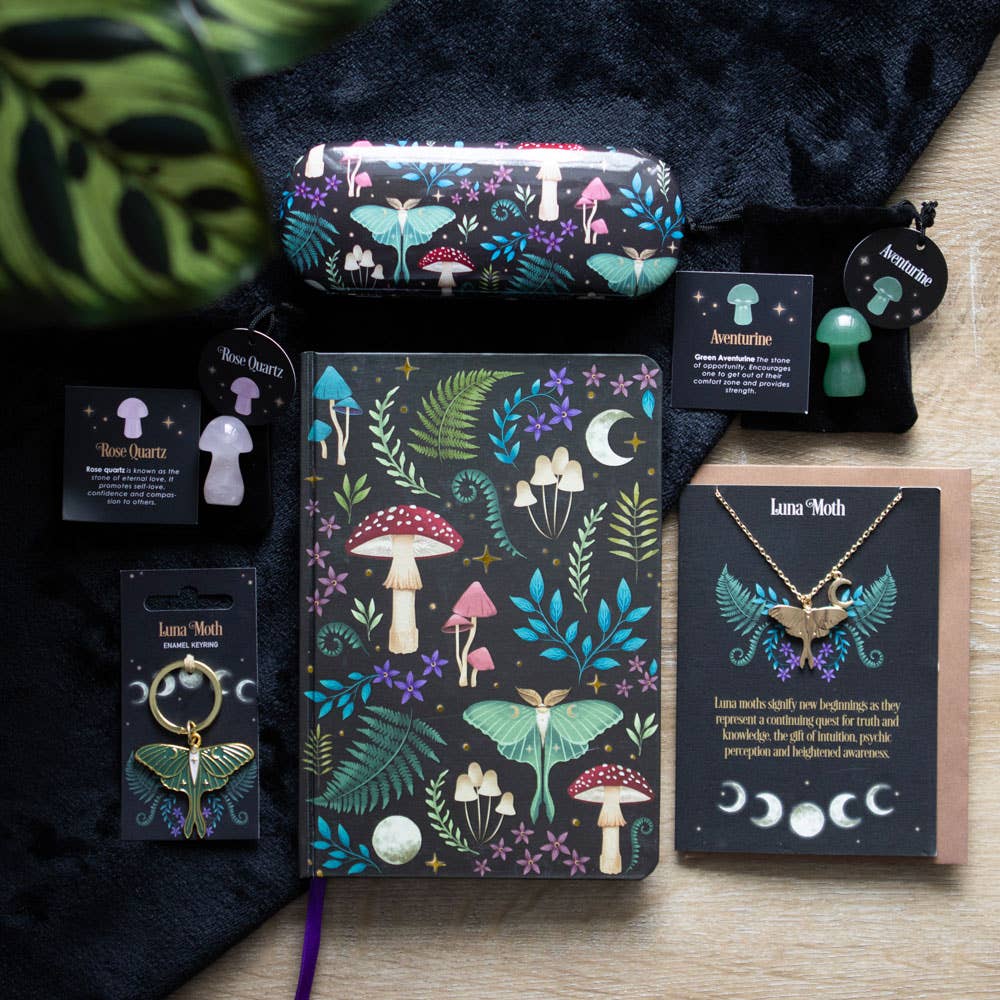 Brillenetui mit Dark Forest-Print