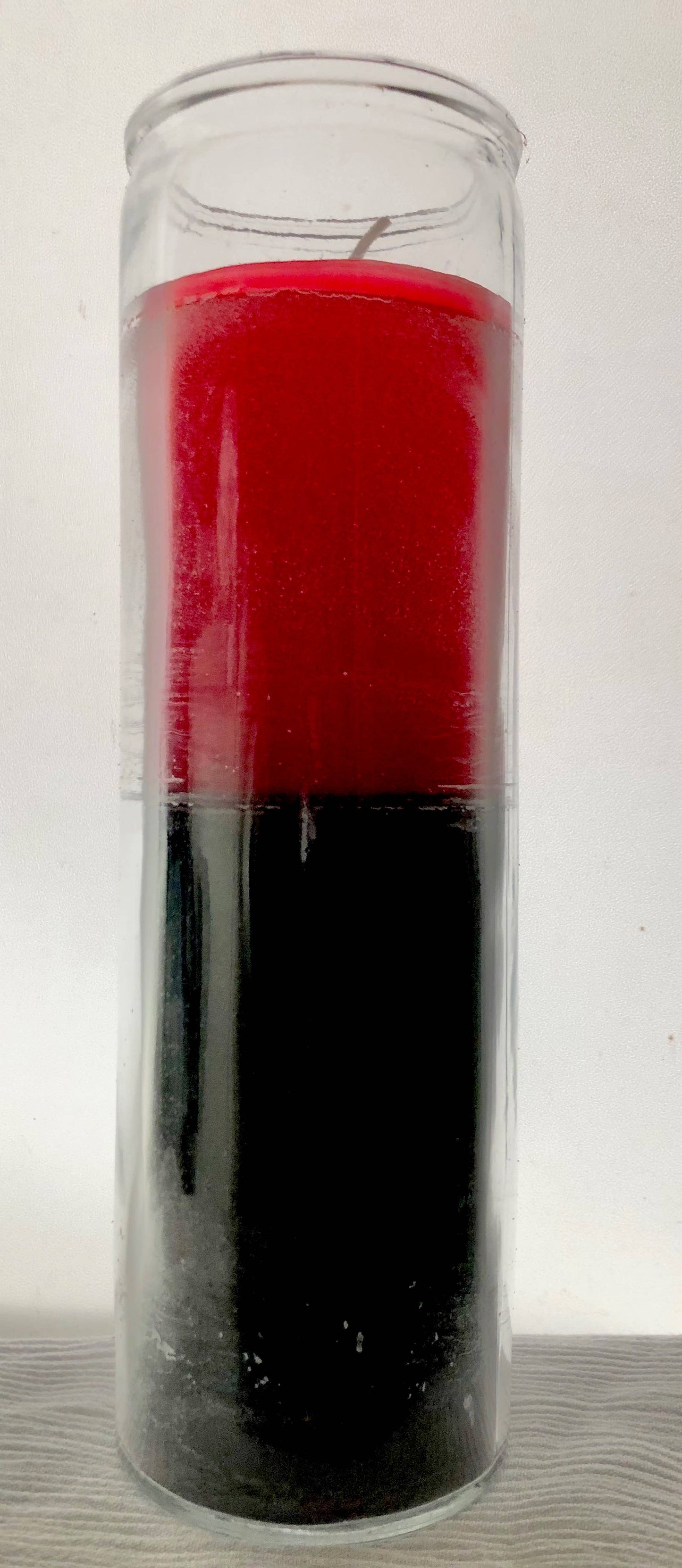 Reversing Sieben Tage Glaskerze, Schwarz-Rot