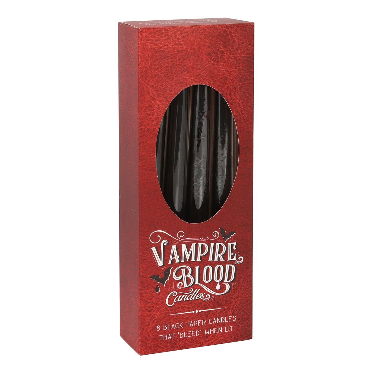 Set mit 8 Gothic Vampire Blood Leuchterkerzen