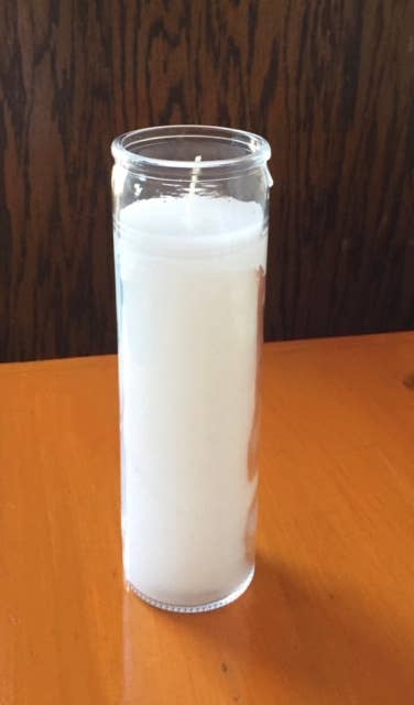 Weisse Sieben Tage Kerze